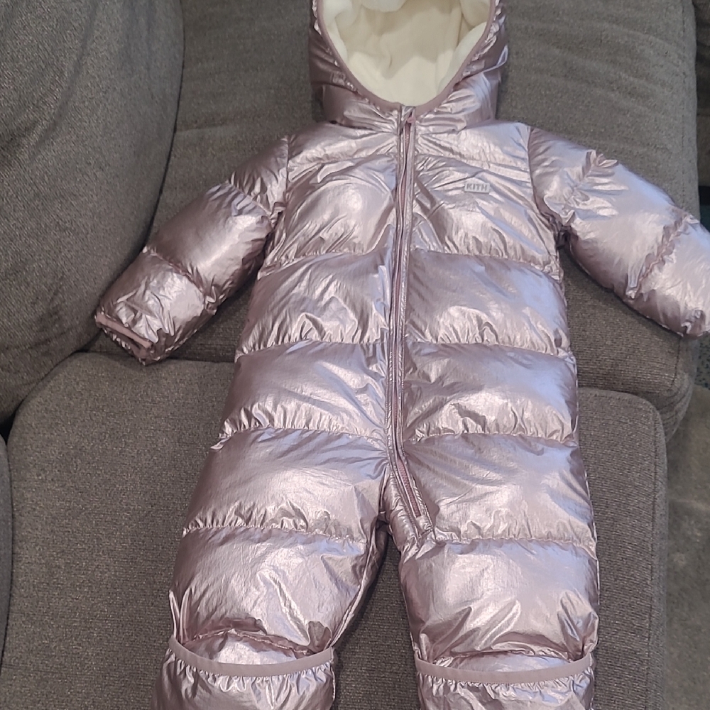 KITH baby girl 12-18 month Snowsuit coat onesie